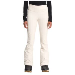 NEW NORTH FACE WOMENS Snoga Softshell Ski Pant White WINTER Size 6 Long Snow